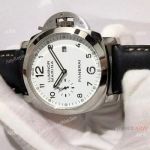 Fake Panerai Luminor Marina 44mm Watch SS White Dial PAM 499